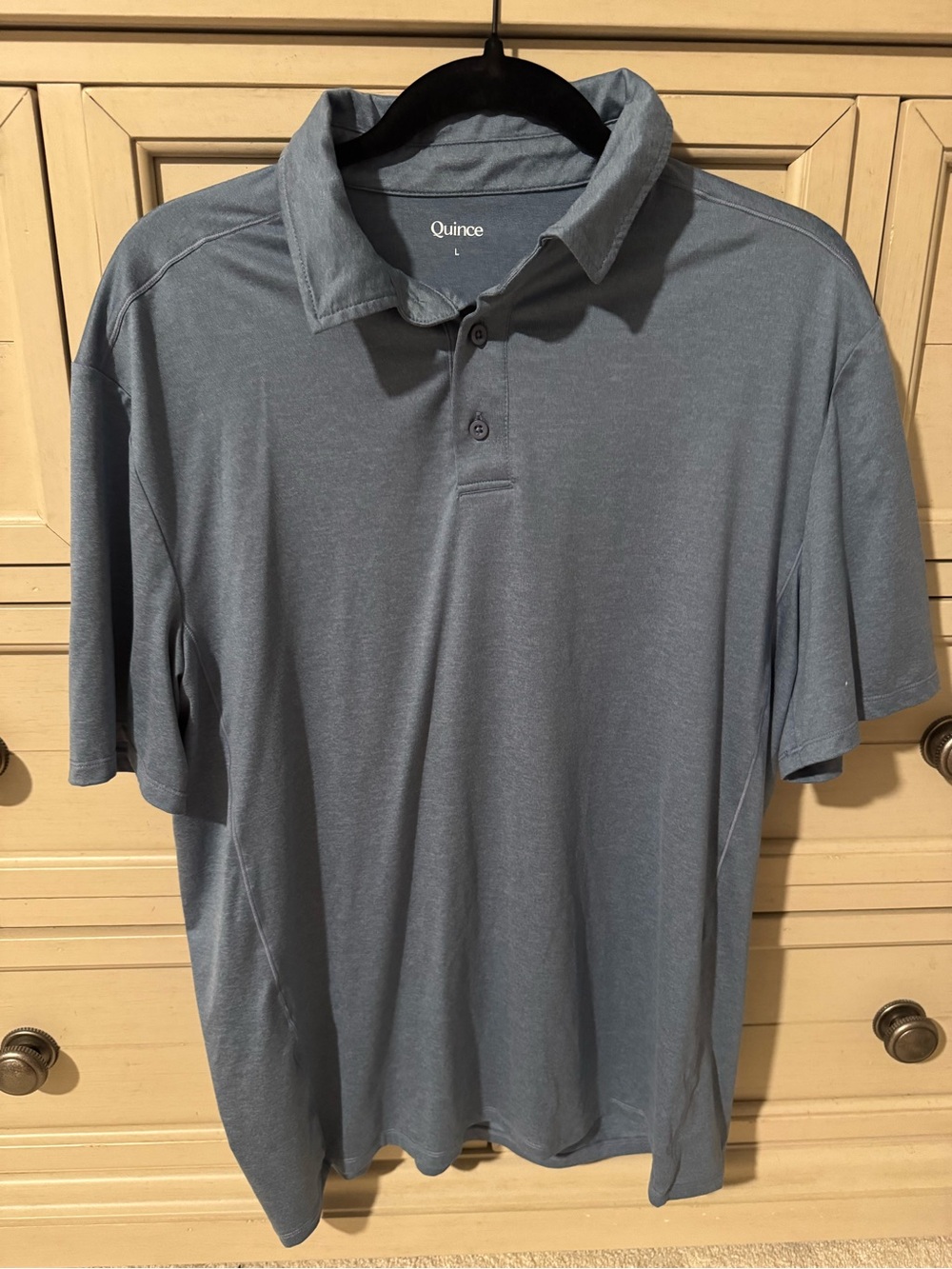 Quince Men's Slate Blue Performance Polo